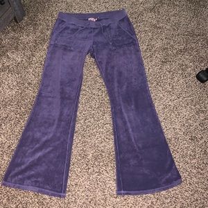 Purple Boot Leg Juicy Couture Track Pants